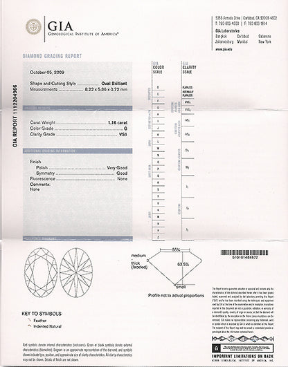 1.16ct Diamond Platinum Engagement Ring