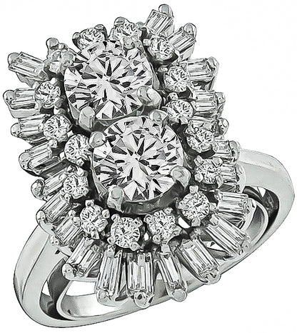 1.20ct Center Diamond 1.20ct Diamond Cocktail Ring