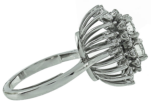 1.20ct Center Diamond 1.20ct Diamond Cocktail Ring