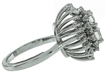 1.20ct Center Diamond 1.20ct Diamond Cocktail Ring