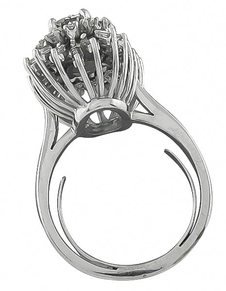 1.20ct Center Diamond 1.20ct Diamond Cocktail Ring