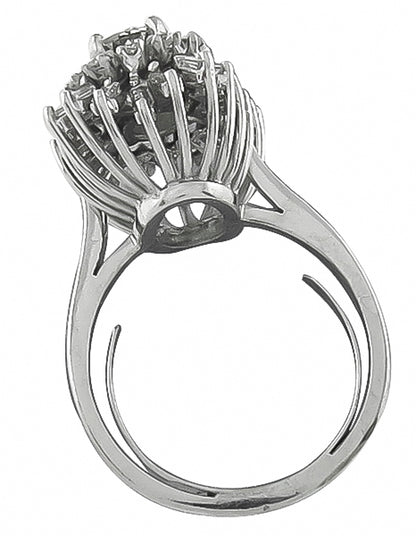 1.20ct Center Diamond 1.20ct Diamond Cocktail Ring