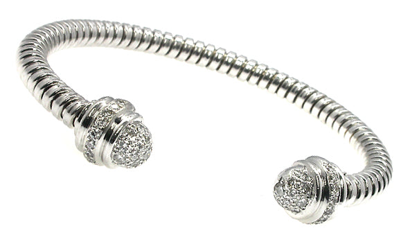 1.20ct Diamond  Double Headed Bangle