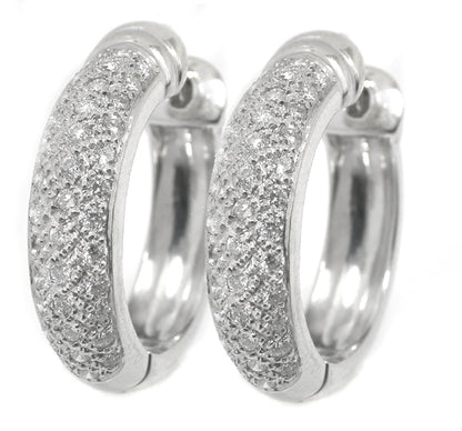 1.20ct Diamond Hoops Earrings