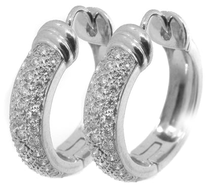 1.20ct Diamond Hoops Earrings