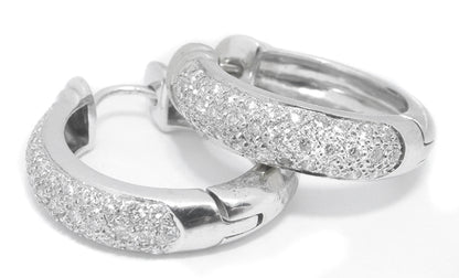 1.20ct Diamond Hoops Earrings