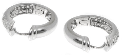 1.20ct Diamond Hoops Earrings