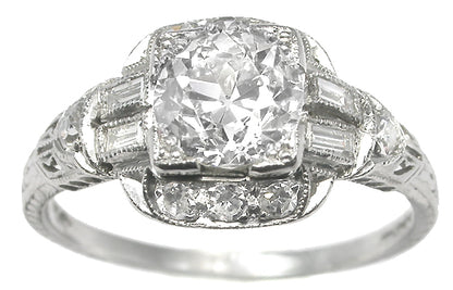 1.21ct Diamond Platinum Engagement Ring