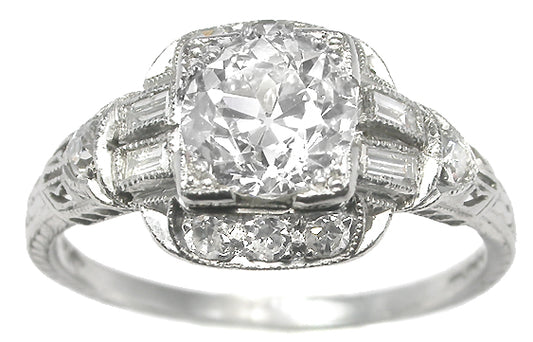 1.21ct Diamond Platinum Engagement Ring