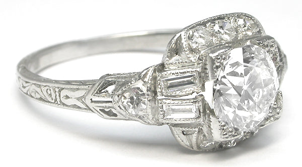 1.21ct Diamond Platinum Engagement Ring