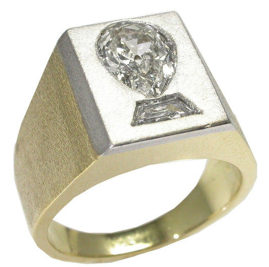 1.22ct Diamond Platinum  Gold Ring