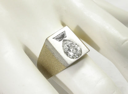 1.22ct Diamond Platinum  Gold Ring