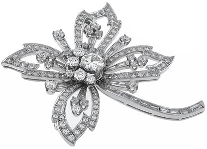 1.23ct Center Diamond 5.00ct Diamond Pin