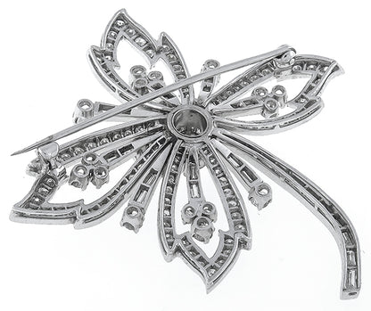 1.23ct Center Diamond 5.00ct Diamond Pin