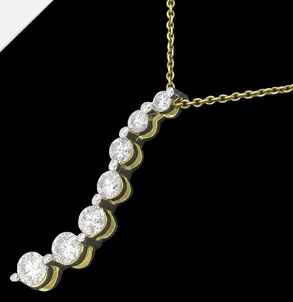 1.25ct Diamond 14k Gold Pendant