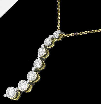 1.25ct Diamond 14k Gold Pendant
