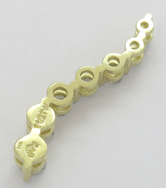 1.25ct Diamond 14k Gold Pendant