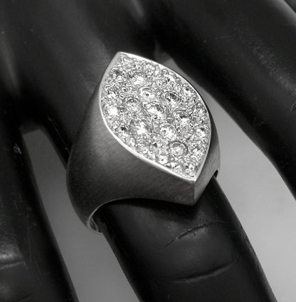 1.25ct Diamond Cluster  Gold Ring