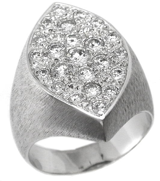 1.25ct Diamond Cluster  Gold Ring