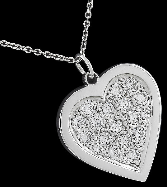 1.25ct Diamond Heart Pendant