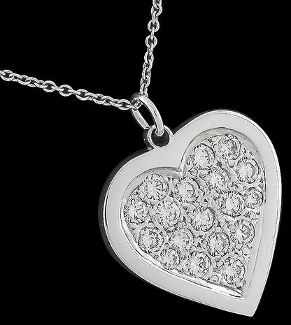 1.25ct Diamond Heart Pendant