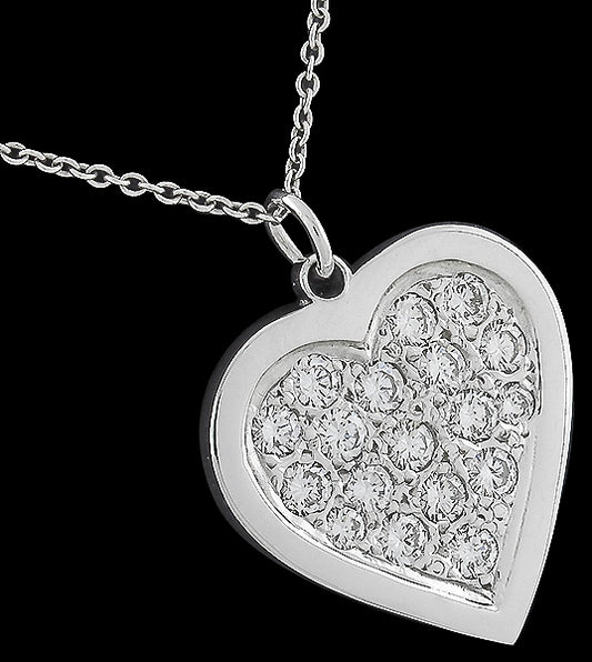 1.25ct Diamond Heart Pendant