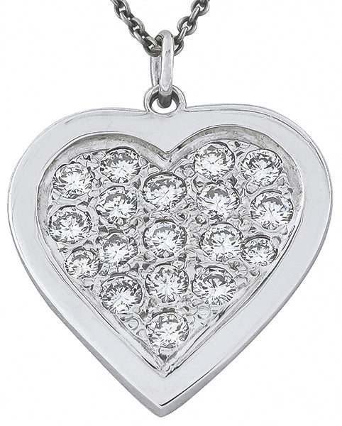 1.25ct Diamond Heart Pendant