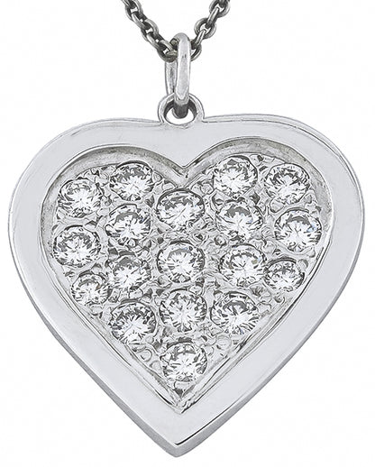 1.25ct Diamond Heart Pendant