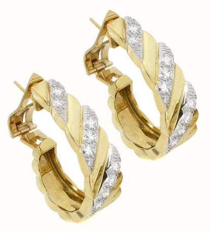1.25ct Diamond Huggie Earrings