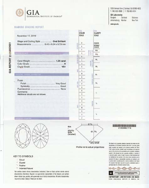 1.25ct Diamond Platinum Engagement Ring