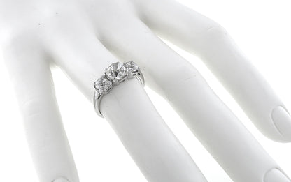 1.28ct Natural Fancy Yellow Diamond 0.70ct Diamond Anniversary Ring