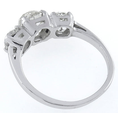 1.28ct Natural Fancy Yellow Diamond 0.70ct Diamond Anniversary Ring