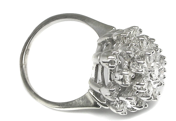 1.30ct  Diamond 18k White Gold Cocktail Ring