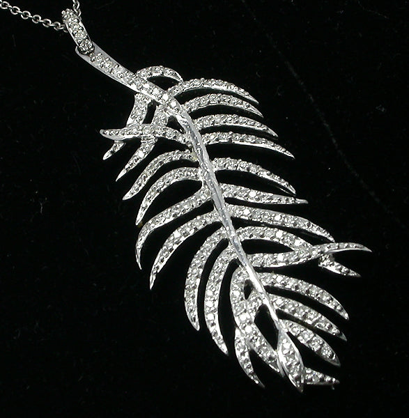 1.30ct Diamond Fern Pendant