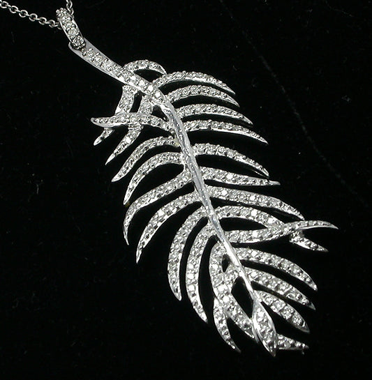 1.30ct Diamond Fern Pendant