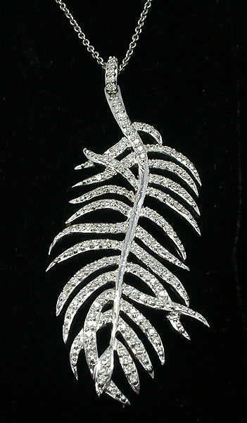 1.30ct Diamond Fern Pendant