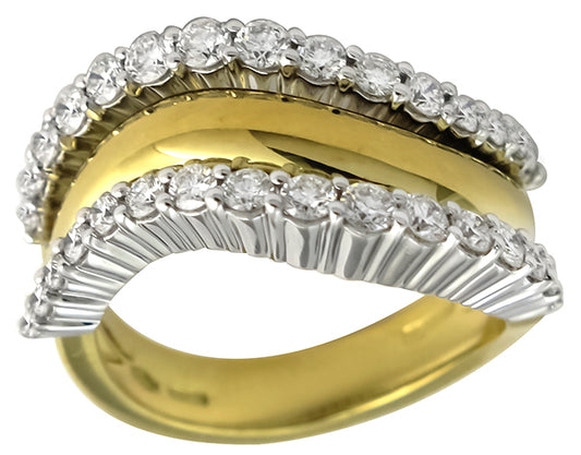 1.30ct Diamond Gold Ring By Vanessa