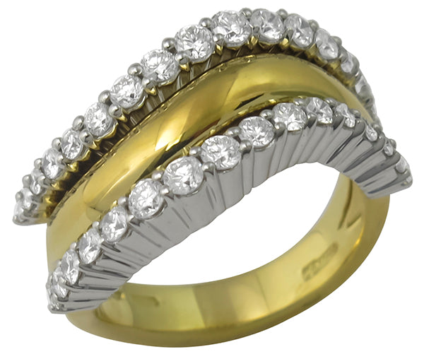 1.30ct Diamond Gold Ring By Vanessa