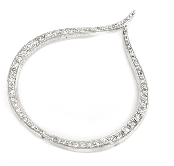 1.30ct Diamond Open Tear Drop Pendant