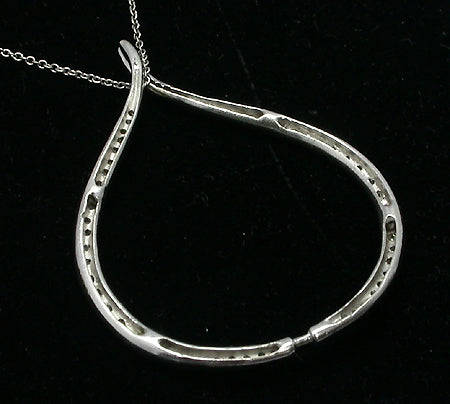 1.30ct Diamond Open Tear Drop Pendant