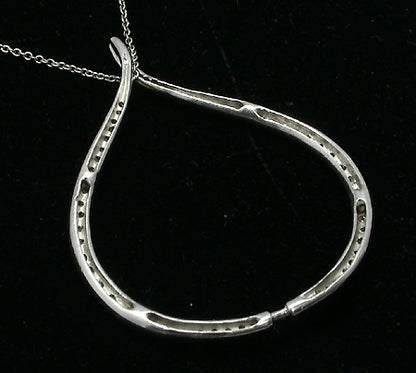 1.30ct Diamond Open Tear Drop Pendant