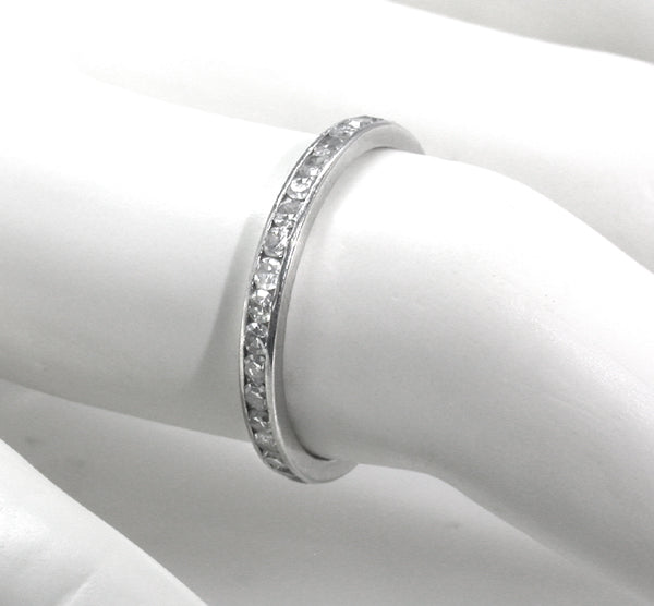 1.30ct Diamond Platinum Eternity Wedding Band