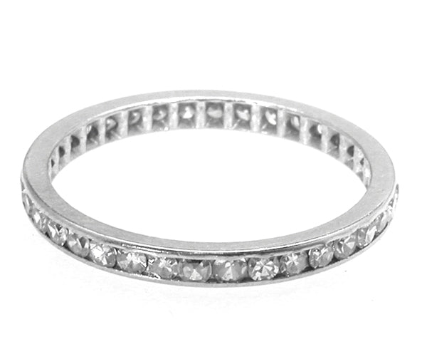 1.30ct Diamond Platinum Eternity Wedding Band