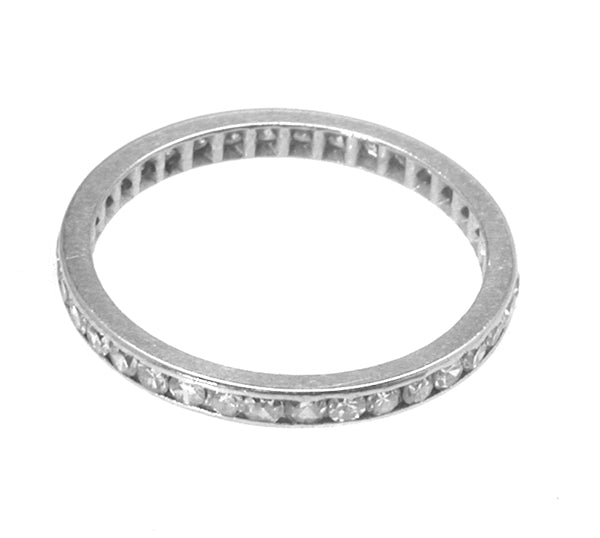 1.30ct Diamond Platinum Eternity Wedding Band