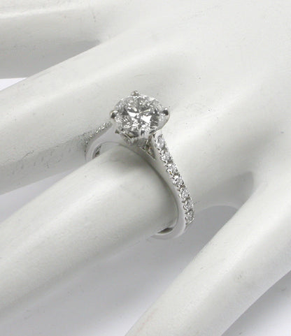 1.30ct Round Diamond Platinum Engagement Ring