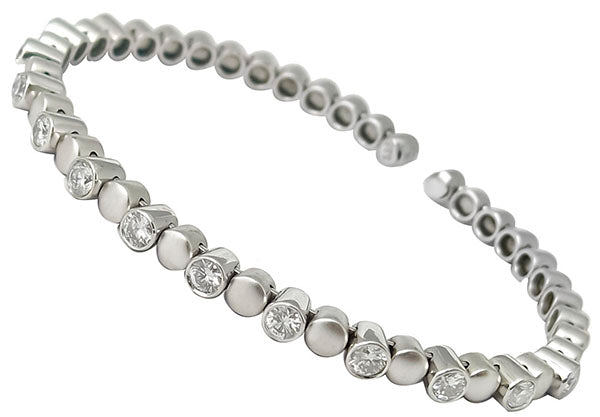 1.32ct Diamond Gold Bangle