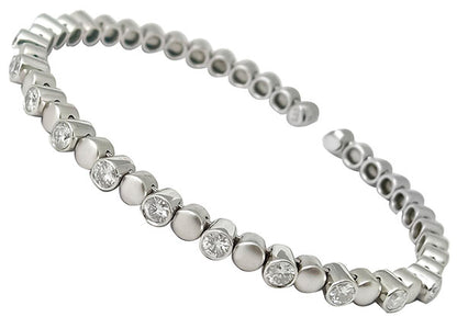 1.32ct Diamond Gold Bangle