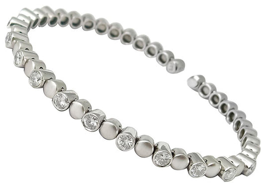 1.32ct Diamond Gold Bangle