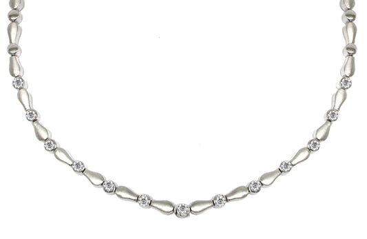 1.35ct Diamond 14k White Gold Necklace