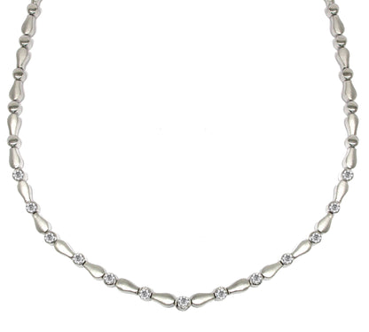 1.35ct Diamond 14k White Gold Necklace